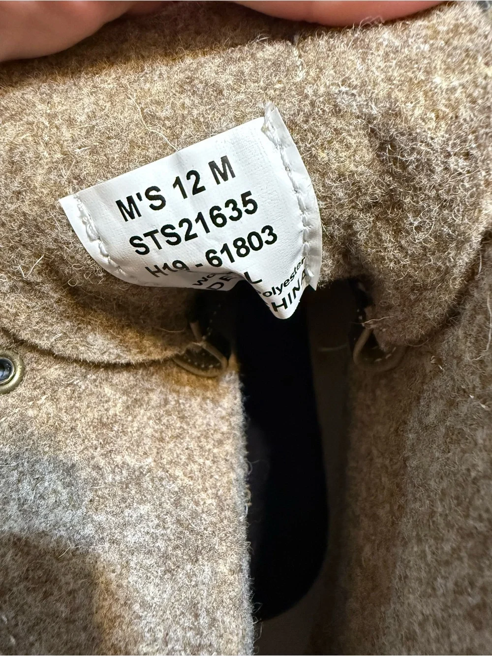 Sperry Men’s Brown Wool-Blend & Black Rubber Duck Boots-12